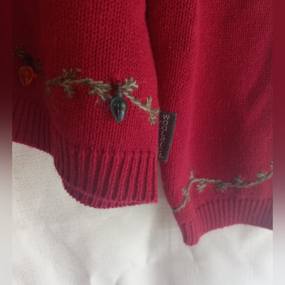 Woolrich Festive embroidered winter sweater xl novelty - Picture 6 of 6